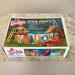🔵 VINTAGE 1974 MATTEL RARE BARBIE POOL PARTY 🔵